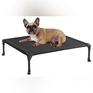 Elevated Black Dog Bed
